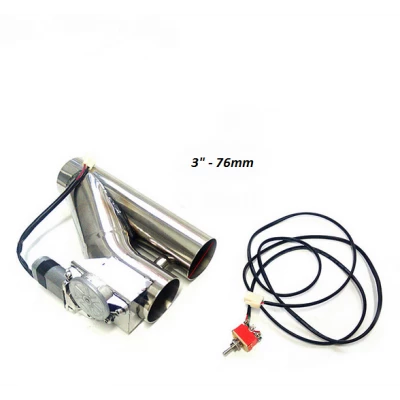Clapet D'échappement 76mm- Valve électrique 3" - Interrupteur 2 Clapet D'échappement 76mm- Valve électrique 3" - Interrupteur