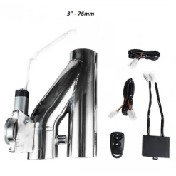 Clapet D'échappement 76mm Valve électrique 3" - Télécommande