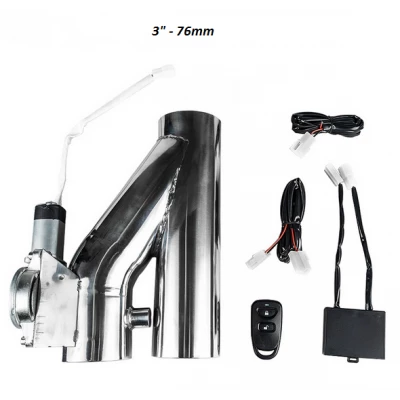 Clapet D'échappement 76mm Valve électrique 3" - Télécommande 3 Clapet D'échappement 76mm Valve électrique 3" - Télécommande