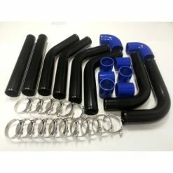 Kit De Tubes D'intercooler NOIR 2.5" 63mm 7 Kit De Tubes D'intercooler NOIR 2.5" 63mm -Pas Cher Turbo Peripherie Magasin kit de tubes d intercooler noir 25 63mm 2