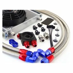 Kit Radiateur D'huile Avec Ventilateur Et Plaque Sandwich -Pas Cher Turbo Peripherie Magasin kit radiateur d huile avec ventilateur et plaque sandwich et durites 2
