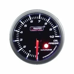Pression Huile Prosport Manomètre Avec WARNING - 52mm - Blanc -Pas Cher Turbo Peripherie Magasin manometre prosport pression huile 52mm blanc 2