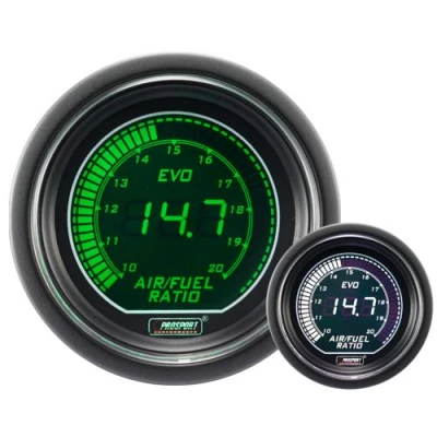 Richesse Air Essence WIDEBAND Prosport Manomètre 52mm Avec Sonde Bosch LSU 4.9 - EVO - AFR - Blanc/Vert. 2 Richesse Air Essence WIDEBAND Prosport Manomètre 52mm Avec Sonde Bosch LSU 4.9 - EVO - AFR - Blanc/Vert.