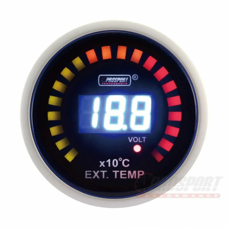 EGT/Voltmètre - 2 En 1 - Manomètre Prosport - LCD - 52mm 3 EGT/Voltmètre - 2 En 1 - Manomètre Prosport - LCD - 52mm