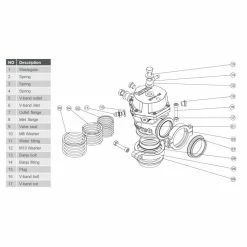 Wastegate Externe GARRETT GVW-45 13 Wastegate Externe GARRETT GVW-45 -Pas Cher Turbo Peripherie Magasin wastegate externe tial 38mm couleur 5